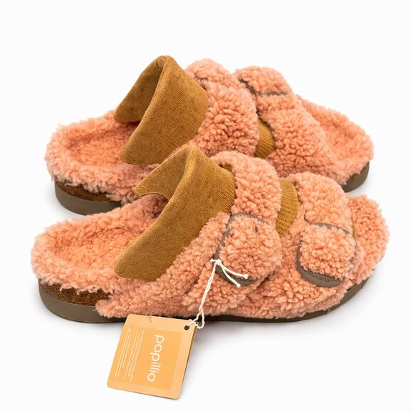NWT Papillio by Birkenstock Rose Arizona Big Buckle Platform Teddy Eu 41/US 10